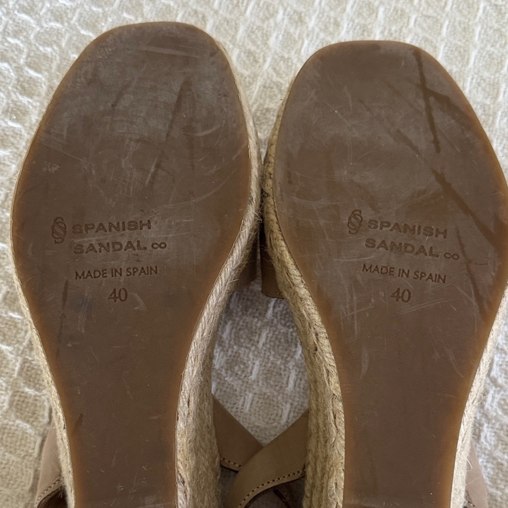 Spanish Sandal Co. Tan Espadrilles for Women Sz. 7.5 (Europe 40) Super Comfy! - Picture 9 of 9